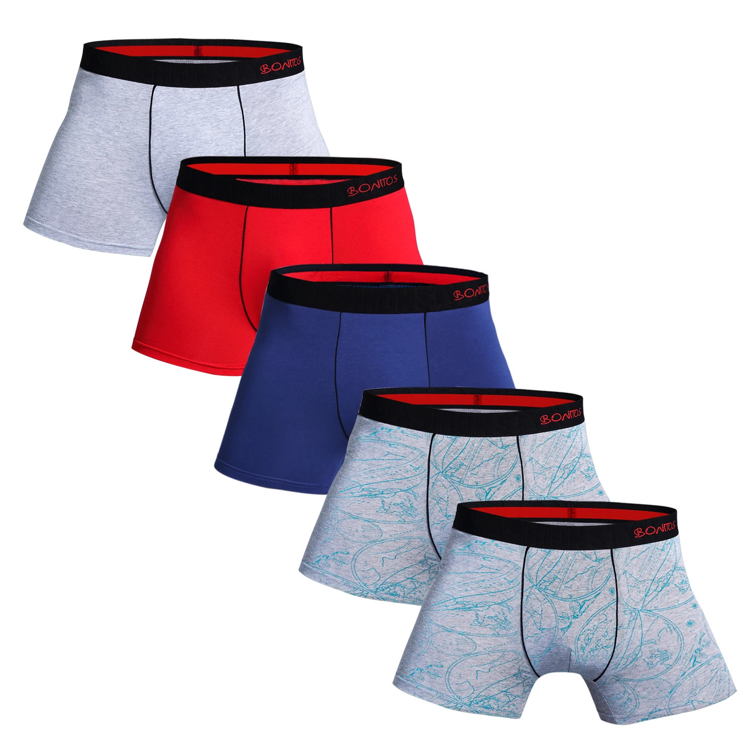 5pcs Pack Men Panties Cotton Underwear Male Boxer And Underpants For Homme Set Sexy Shorts Box Slip Kit Gym 250303