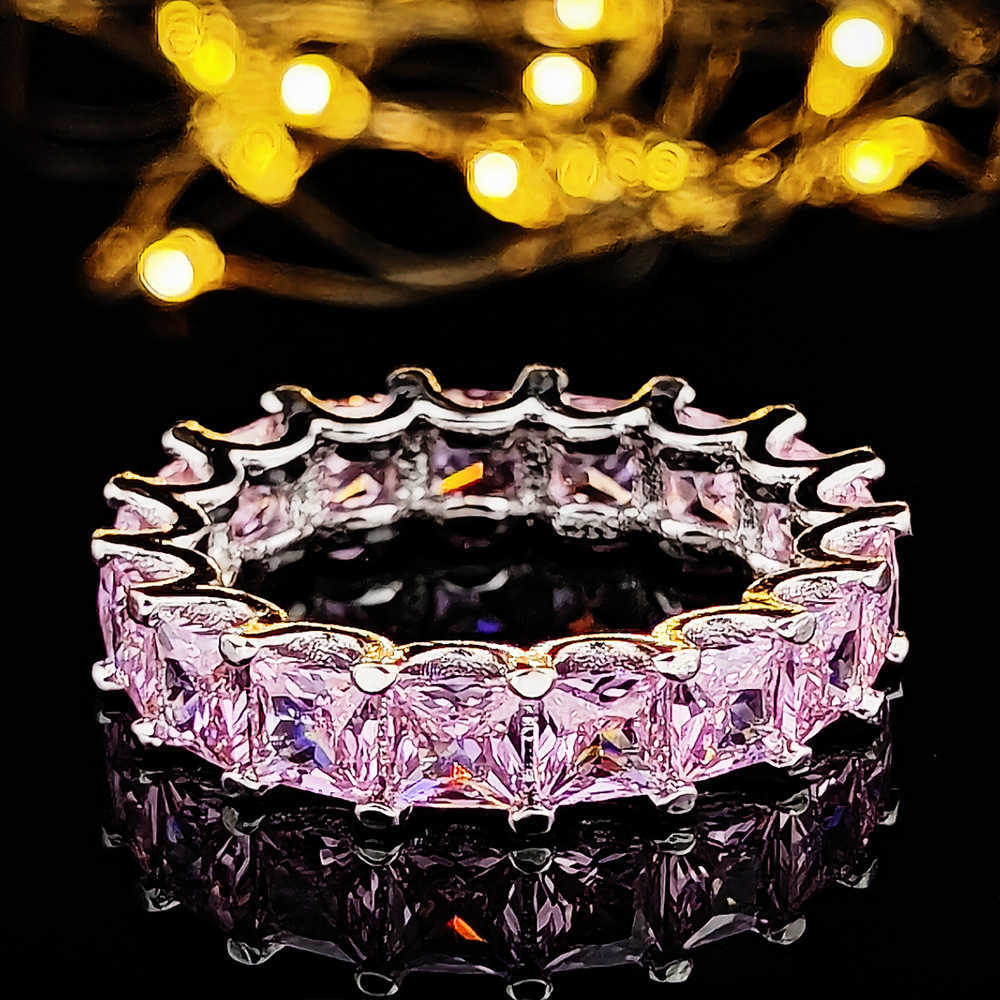 Couple Rings Explosive new zircon inlaid simple womens ring R4816 H25303