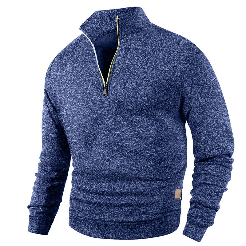 Mens Half Zipper Pullovers Athletic Sweatshirts Solid Color Long Sleeved Outdoor Streetwear Zip Up Lightweight Tracksuit Men 250304