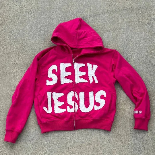 Y2K Fashion Print Long Sleeve Applique Embroidered Zipper Hoodies American Hip Hop Vintage Hooded Long Sleeve Sports Street Wear 250303