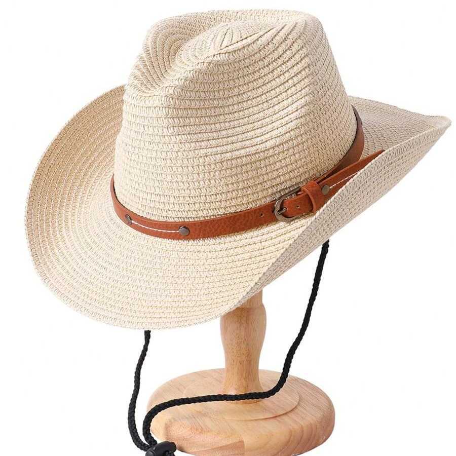 Women Summer Outdoor Foldable Beach Hats Big Size 62cm Cowboy Hat Men Jazz Str Hat UV Sun Protection Travel Fashion Sun HatsXJ250304