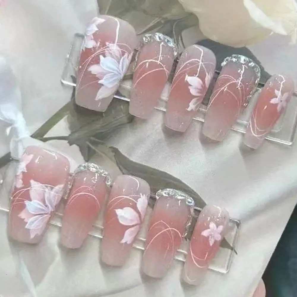 French nail art brush Acrylic professional gel nail polishing machine flower butterfly painting handle tool 250304
