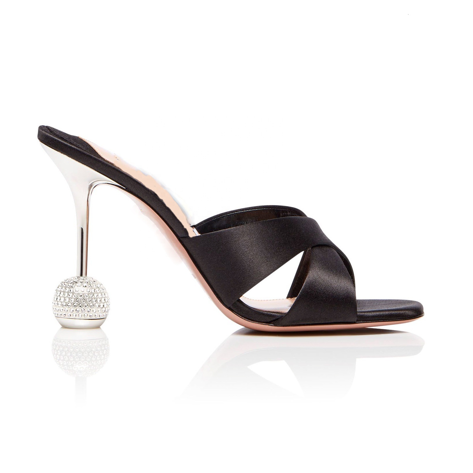 Ins Fashion Show Irregular Heel Open Toed Simple Sandals Women's Shoes