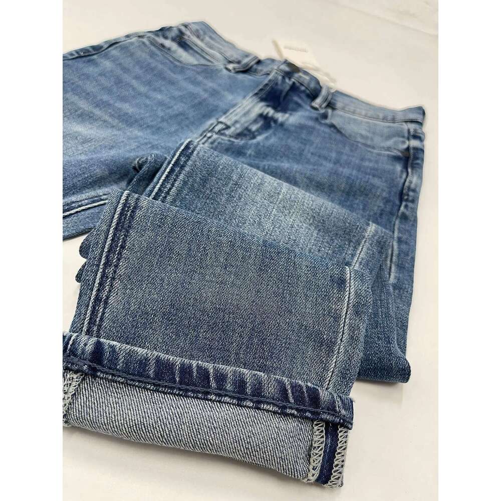 High Quality Women High Waist Slim Jeans Fashion Casual Denim Ankle-Length Pants