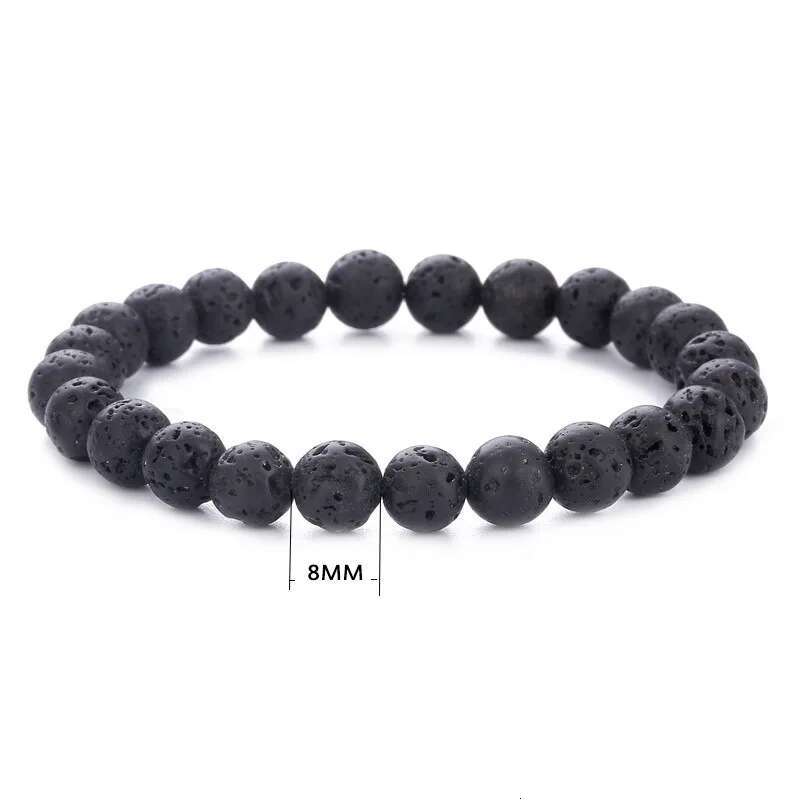 Obsidian for Men and Women Couple Student Personalized Hand Jewelry Beads Tiger Eye Volcanic Stone Bracelet