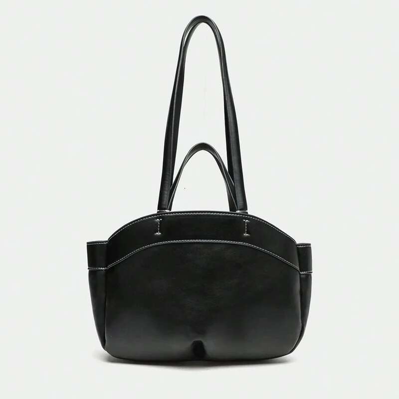 Fashion Large Capacity Women Shoulder Designer Lady Handbags Pu Leather Tote Commuter Bag Trend Two Bags Set 2024
