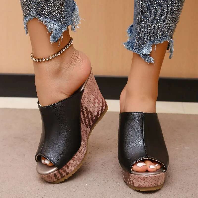 Super High Chunky Heels Women Slides Clogs Sandals Platform Shoes Pumps Female Flip p Ladies Slippers Sexy Sandalias Mujer