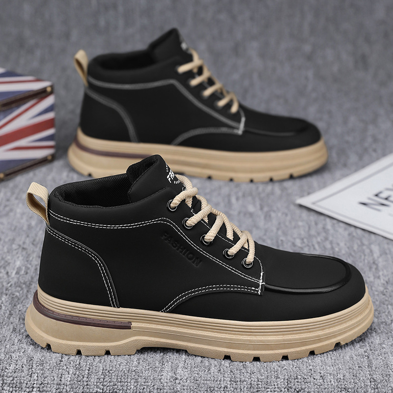 Spring And Summer 2025 Original Designer New High Top Martin Boots Men s Lace Up Multifunctional Thick Soled Outdoor Casual Leather Boots Sports Board