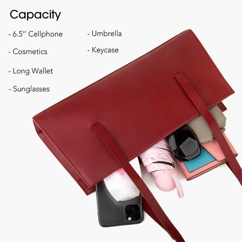 Donna-in French Fashion Women Shoulder Underarm Bag Split Leather Red Ladies Soft Handbag 2023 Autumn New Z250303