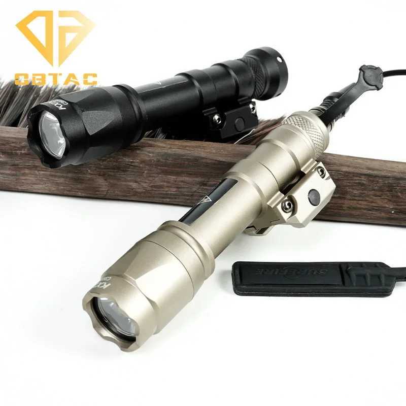 Airsoft SF M300C M600C Tactical Flashlight White D Light Hunting Weapon Gun Light with Momentary Prure Switch Fit 20mm RailXJ250303