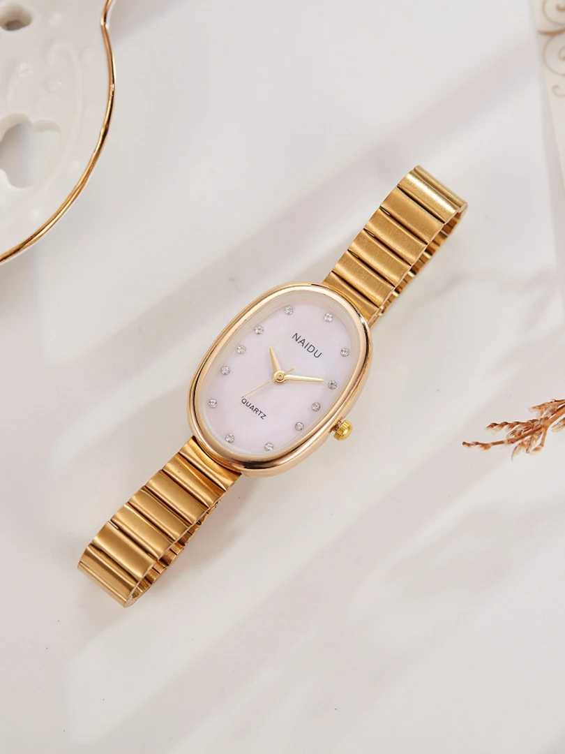 Rectangle Women Quartz Wrist Minimalist Dial Brand Oval Clock Fashion Diamond Rhinestone Square Classic Retro WatchXJ250304