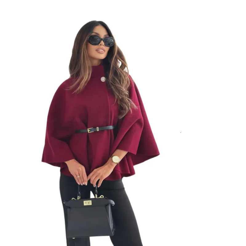 Quick sale of solid color waist fitting ties scarves wool jackets regular styles for all seasons 250225