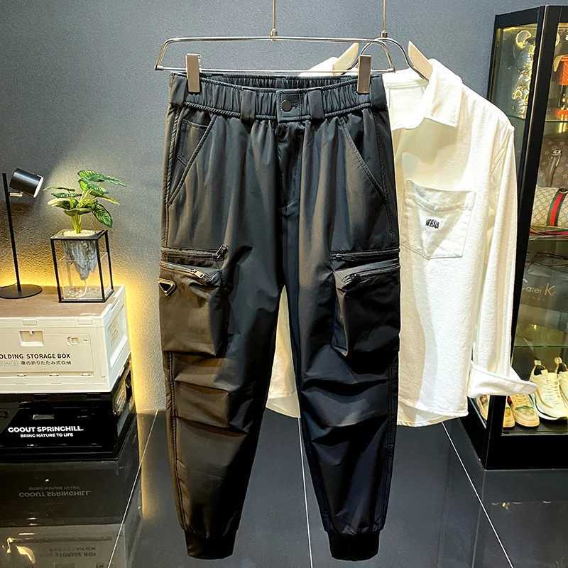 Japanese Style Workwear Tactical Pants Mens Autumn and Winter 2024 New Multi-Pocket Loose Casual Pants Outdoor Track PantsXJ250303