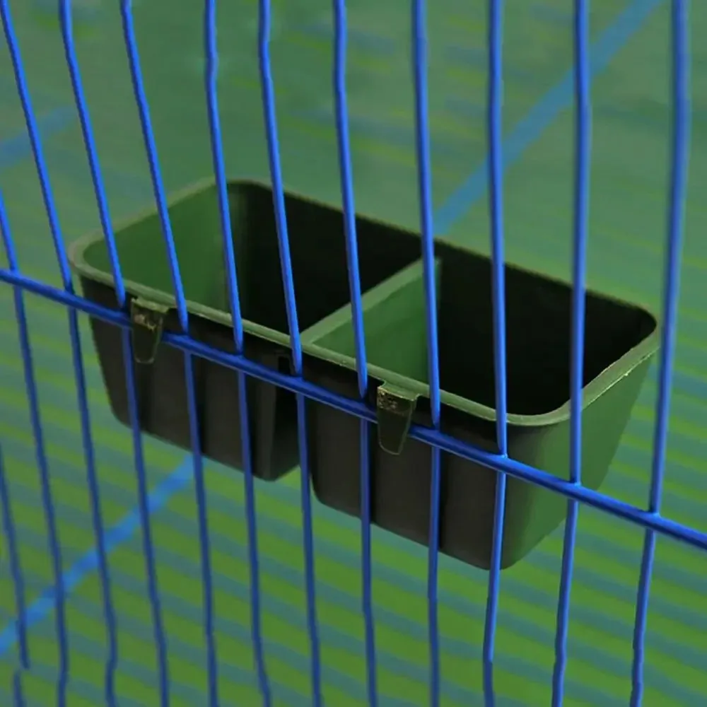 Parrot Feeder Bowl Plastic Water Hanging Bowl Parakeet Feeder Box Pet Cage Food Container Dispenser Feeding Supplies Accessories