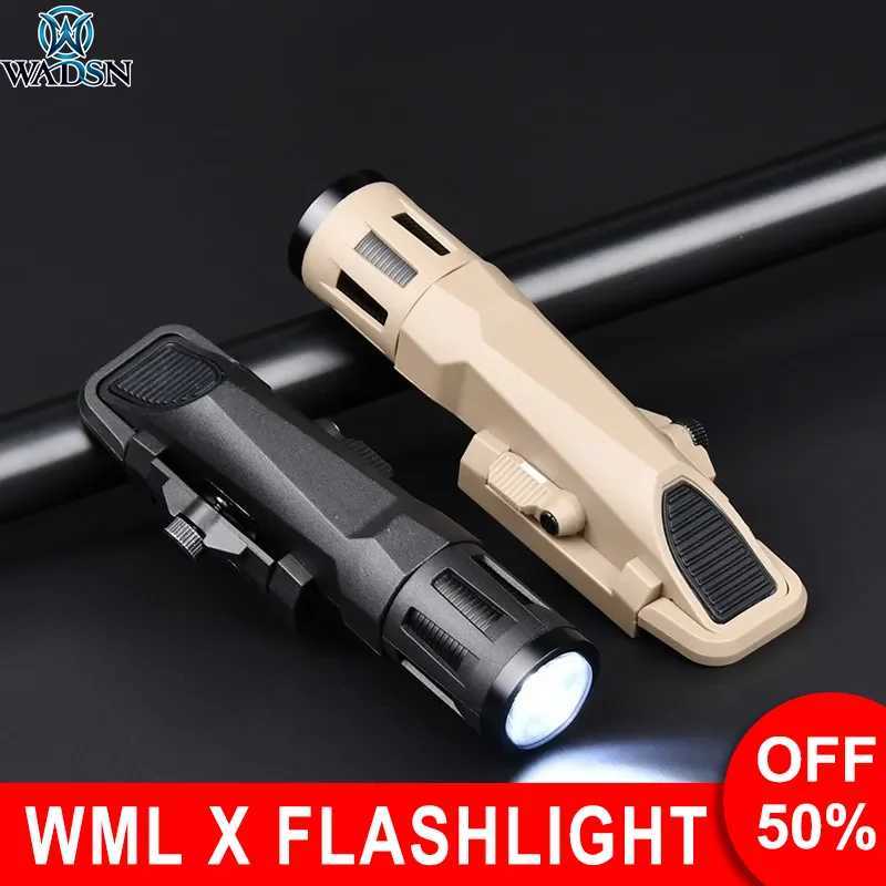 Tactical WADSN WML X 2nd generation air gun hunting weapon flashlight D 400 lumens reconnaissance helmet light white flashing suitable for 20mm railXJ