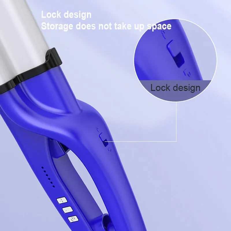 Curling Irons Portable Vintage Waves Electric Hot Curling Iron Wand Hair Styling Tool For All Hair Types Home Use Spiral Curls For Beauty z250304