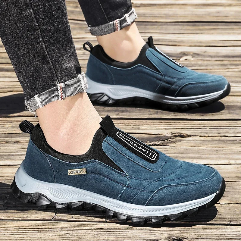 Mens Outdoor Camping Light Running Jogging Leisure Mountaineering Mens Shoes Anti Slip Hiking Shoes Large Size 39-49 250228
