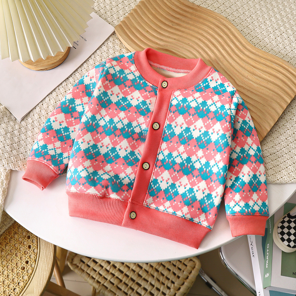Ddmyshoesvip Autumn Winter New Children S Versatile Knitted Coat For Boys And Girls Baby Warm Cardigan Thickened Outer Sweater