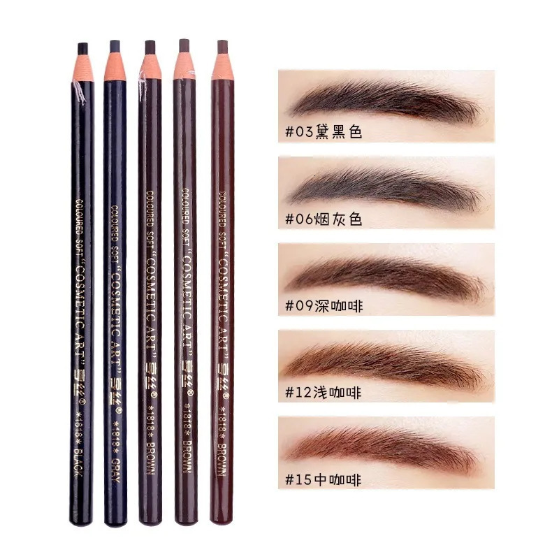 Pencil Eyebrows Color and Full Makeup Waterproof Eyebrow Pencil Tatoo Cosmetics Free Female Makeup Material Professional 250222