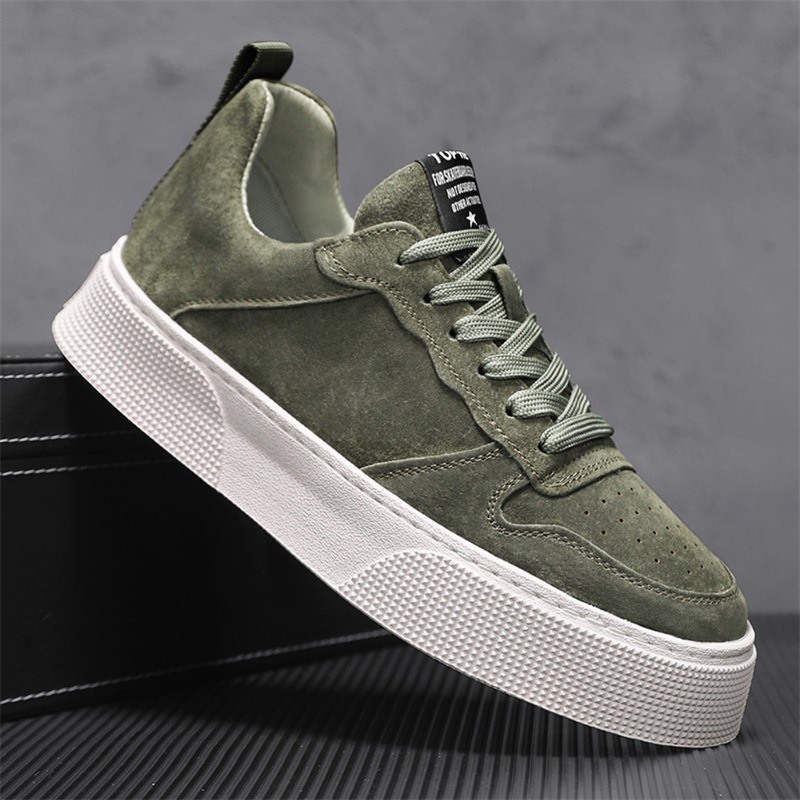 2025 Thick Soled Casual Board Fashion New Designer Board Shoes, Low Top Lace Up Soft Sole Breathable Sports Shoes Suitable For Men's Niche Black 