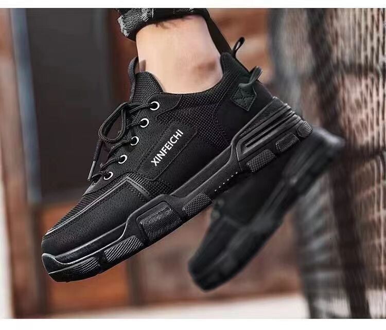2025 New Summer Men's Niche Designer Shoes Work Clothes Lightweight Soft Sole Outdoor Canvas Martin Shoes Outdoor Anti Slip Casual Men's Boa