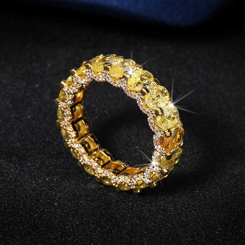 Couple Rings Pop Hip Hop Zircon Ring Fashion Ring Exaggerate Personality Ring r6444 H25303