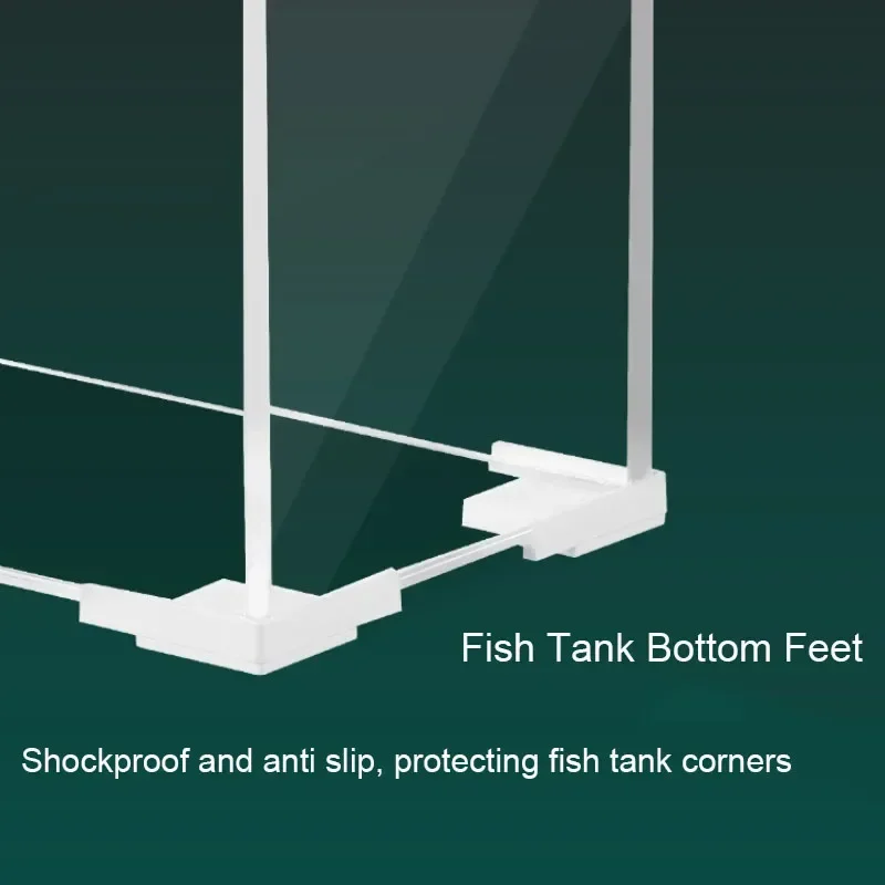 5pcs/set Plastic Anti-Slip Shockproof Fish Tank Corner Protector Adhesive Free Protective Angle Cover Guard Aquarium Accessories