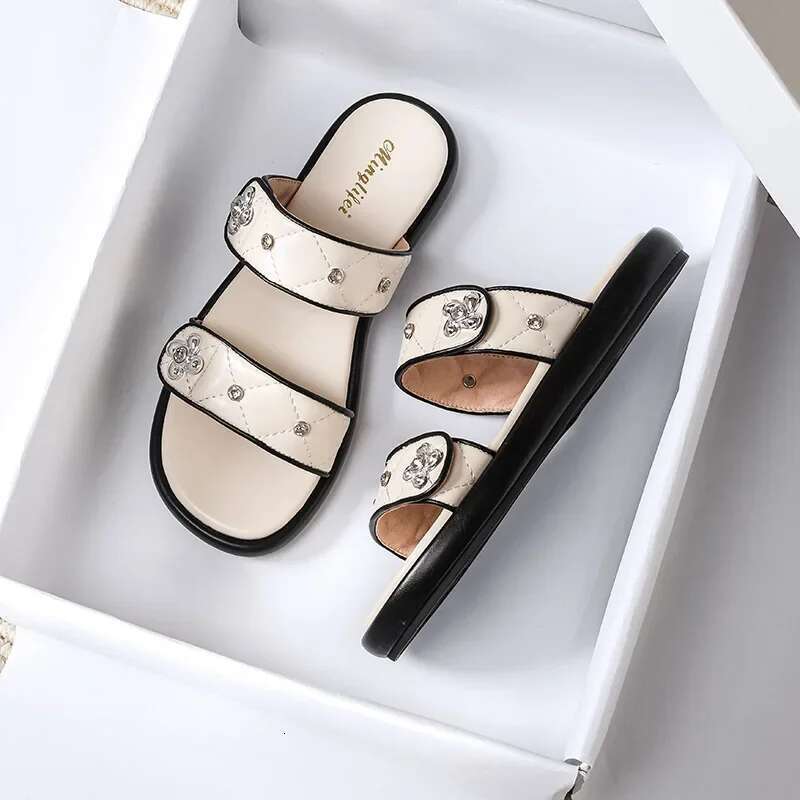 Modern Plus Size Sandals Sweet Comfortable Flat Party Wedding Office Beach Summer Outdoor Slippers for Women