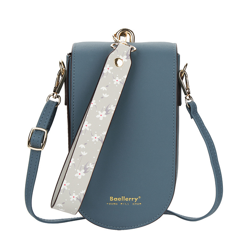Ladies Wallet Baeellerry Korean Edition Multi Card Handbag Fashion Solid Color Single Shoulder Diagonal Cross Phone Bag 250304