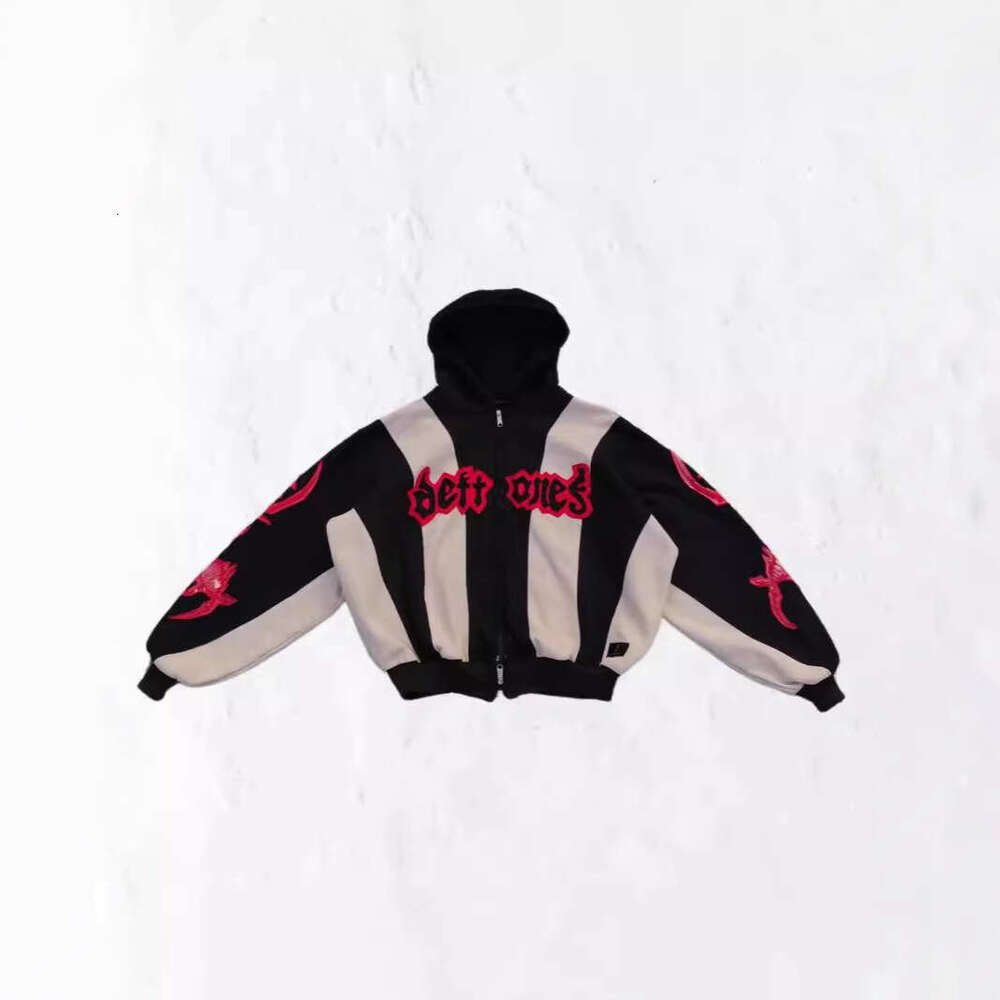 Y2Ktiaowenzimu3D printed American street fashion unisex loose zipper sweatshirt jacket