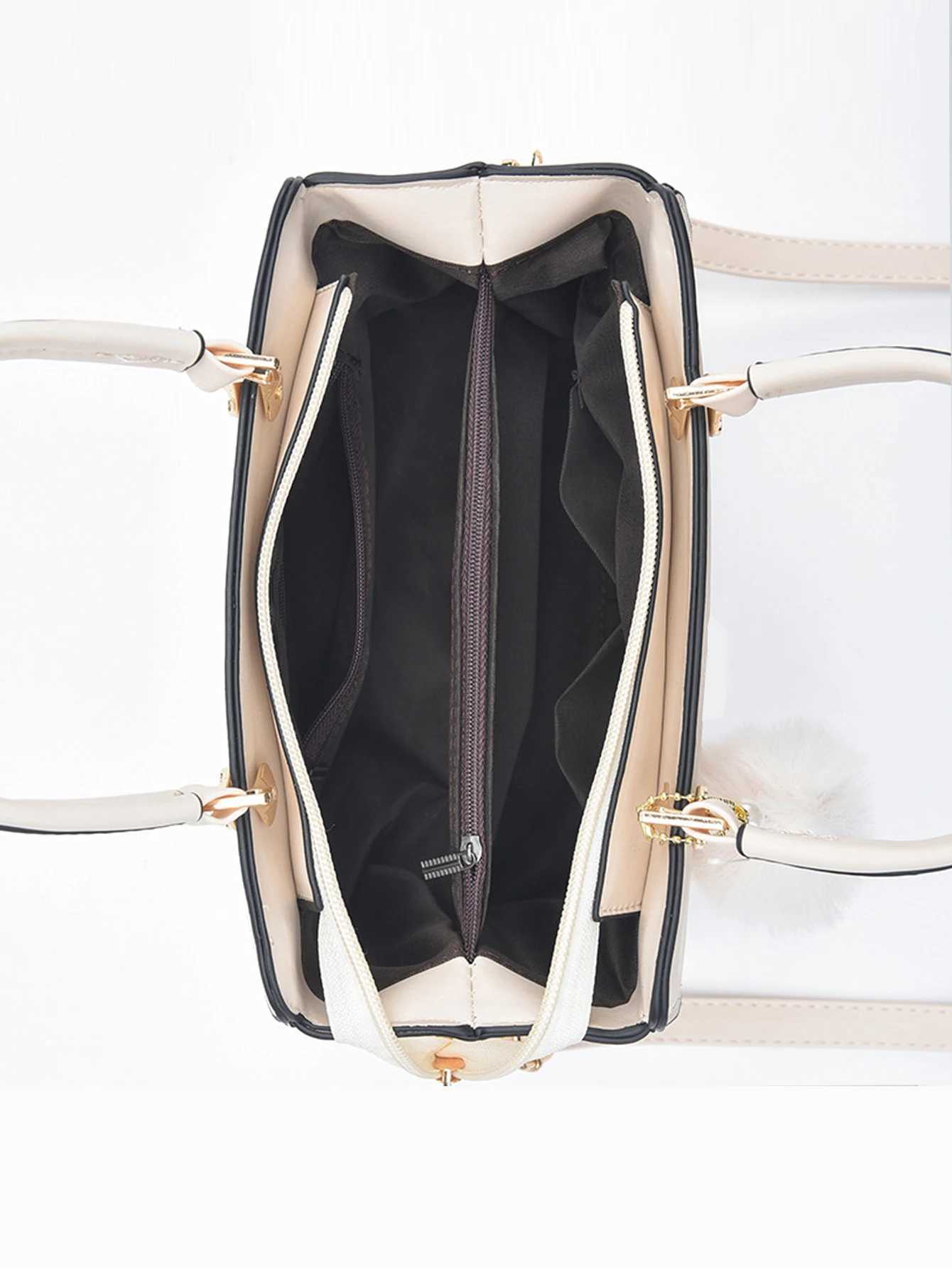 Pure color simple fashion atmospheric womens handbag the temperament of the high-grade all-in-one travel single shoulder cross Z250303