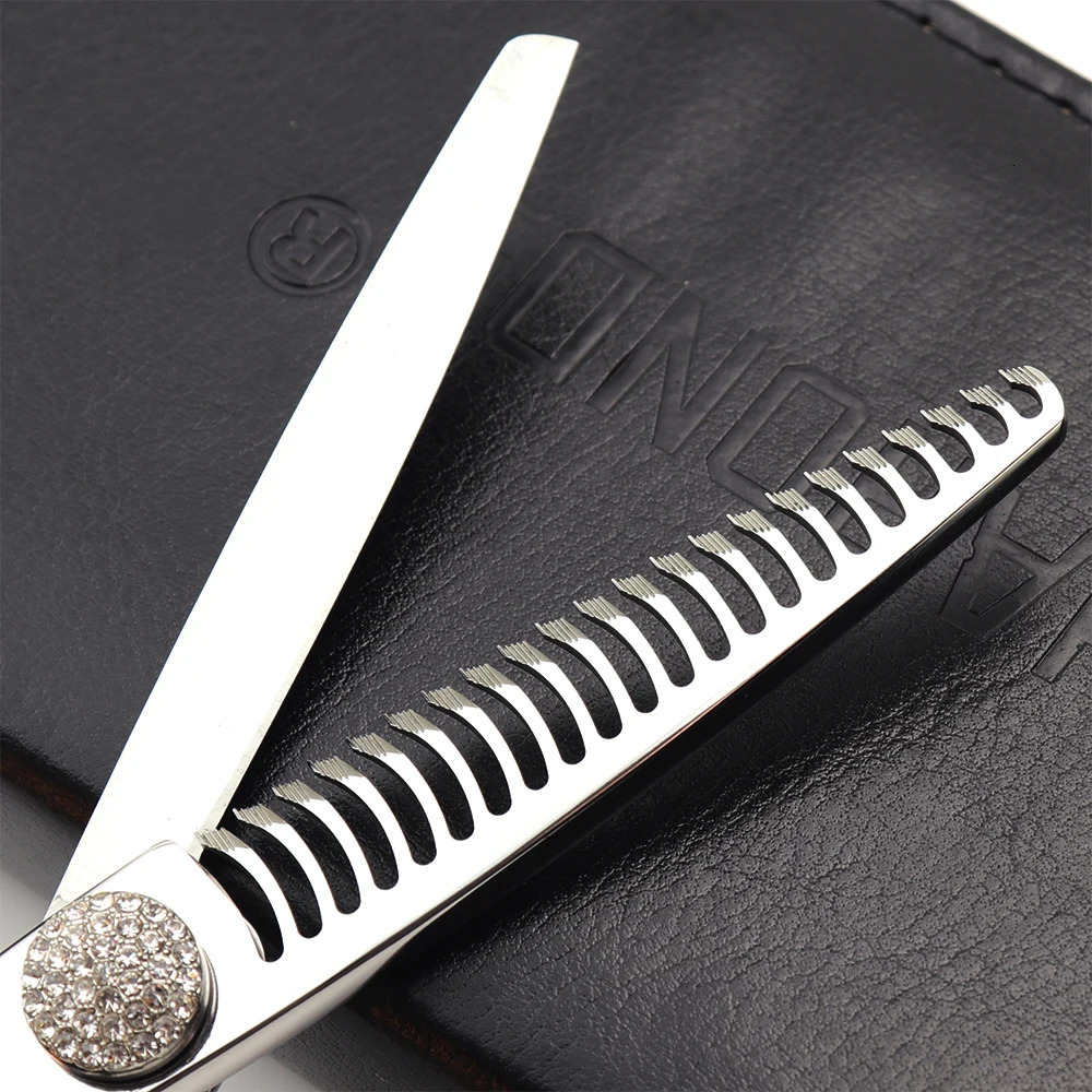 6/7 inch barber scissors Genuine 440C Japanese Steel Hair Scissors Left Handle Hairdressing Scissors Right Handle Barber Shears 250304