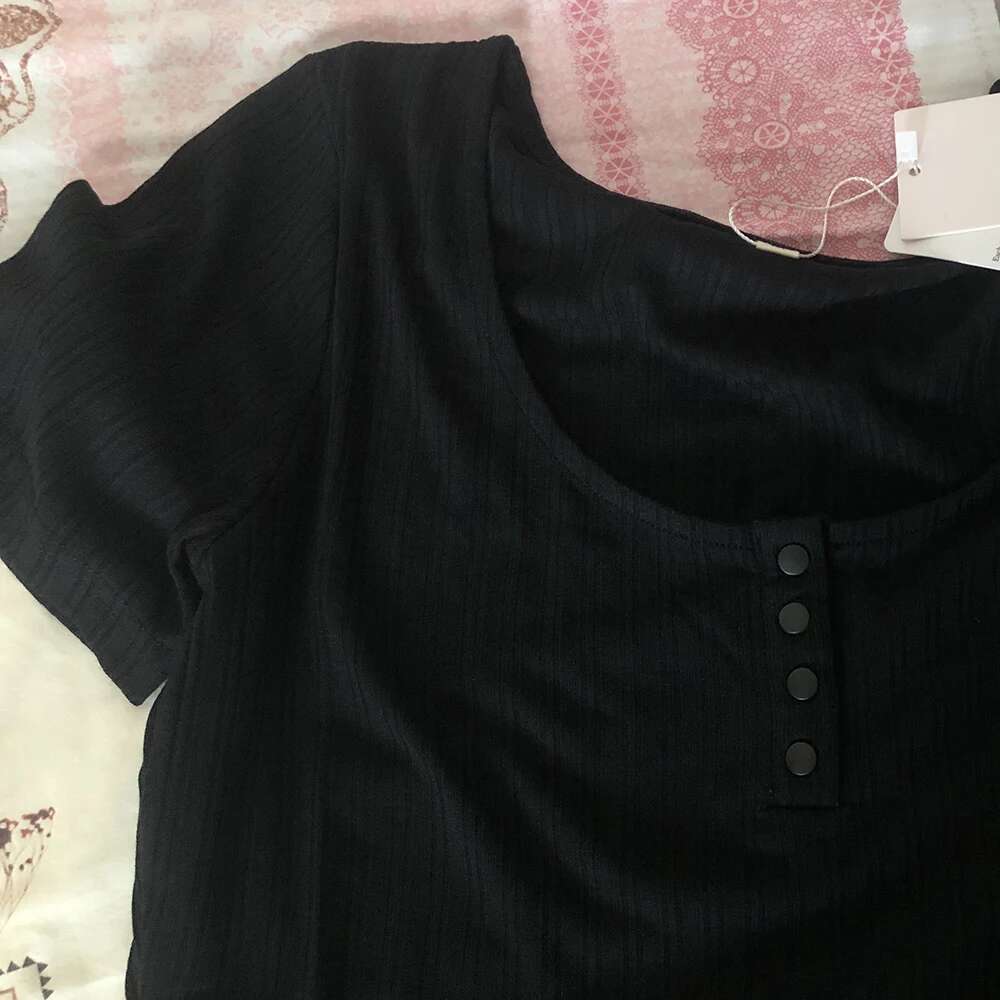 Solid Color Stripe Graphic Print Women T-Shirt Summer O-Neck Short Sleeve Lady Pullover Classic Casual Vintage Femme Top