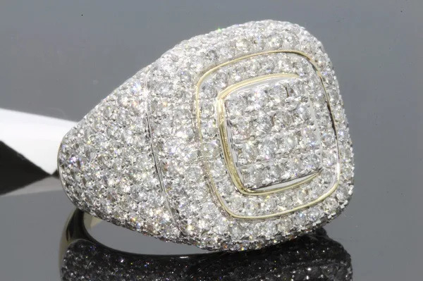 Female Male Micro Pave Diamond Wedding Rings Engagement Hip Hop Bling Round Shape Cool Street men Men Bling Iced Out s925 Ring 250227