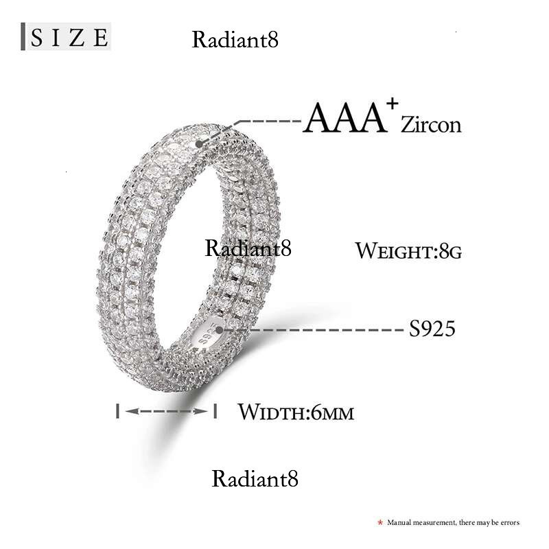 Hip Hop Real Sterg Stamp Ring Full Cubic Zircon Gold Charm Jewelry Punk Male Women Finger Rings Size 7-10 Unisex