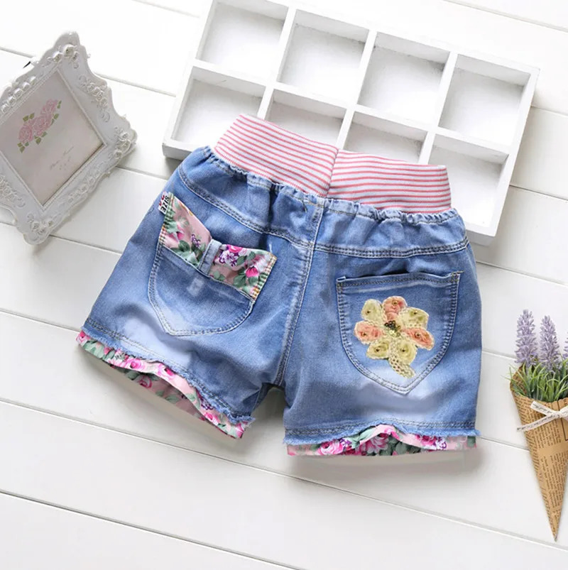 Girls Denim Shorts Teenagers Summer Lace Short Pants Kids Beach Clothes Childrens Shorts For Teenage Girls 250304