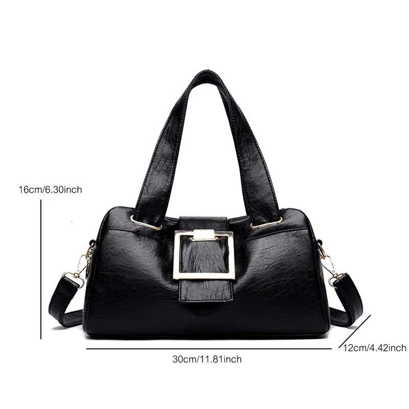 Women Multilayers Tophandle Bag Quality Leather Handbags Purses Female y ner Large Capacity Boston Ladies A Main 250303