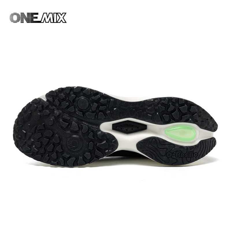 Onemix NEW Male Racing Breathable Cushioning Non-Slip Sneakers Mesh Breathable Shock Rebound Lightweight Fitness ShoesC250304