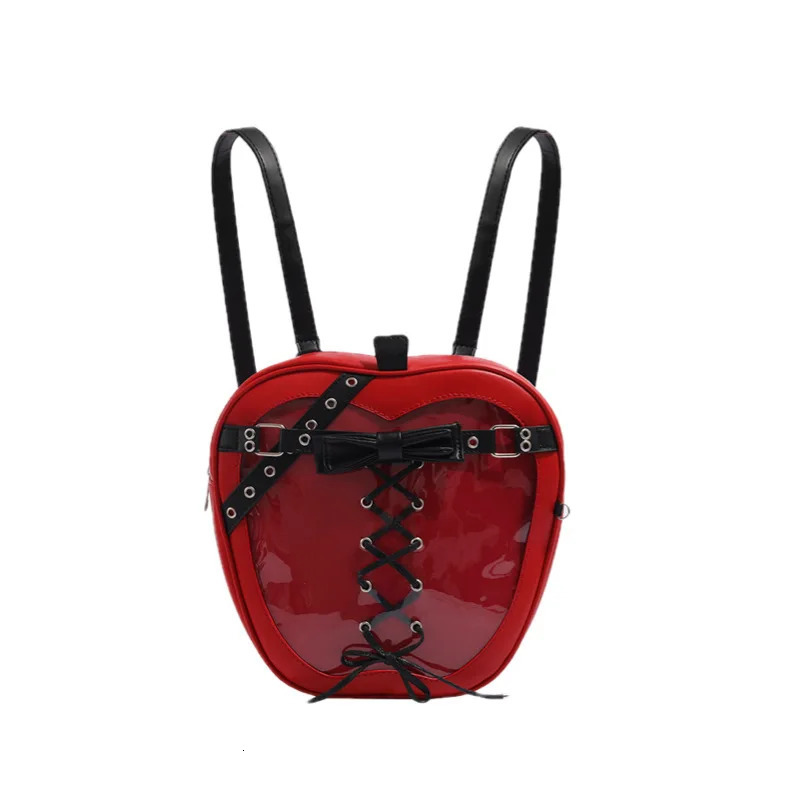 Ship from US Niche Design Apple Backpack Goodlooking Highcapacity Bow Adjustable Shoulder Strap Personality Western Style Womens 250304FBB
