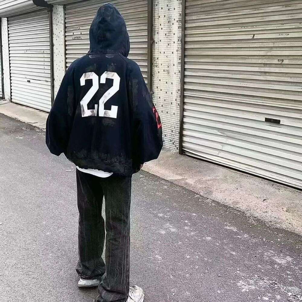 2025 Spring/Autumn American 3D Printing Trend Y2K Men's and Women's Same Style Loose Hoodie