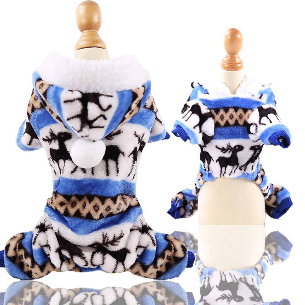 Winter - Spring Fleece Pet Garments: Cozy Four - Legged Clothes for Small and Medium - sized Dogs like Pomeranian, and Suitable for Cats