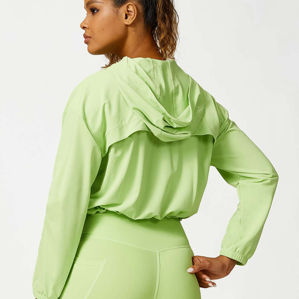 European and American quick drying sun protection casual jacket yoga suit outdoor running cycg sports zipper sweater five piece set 2025 temperament v