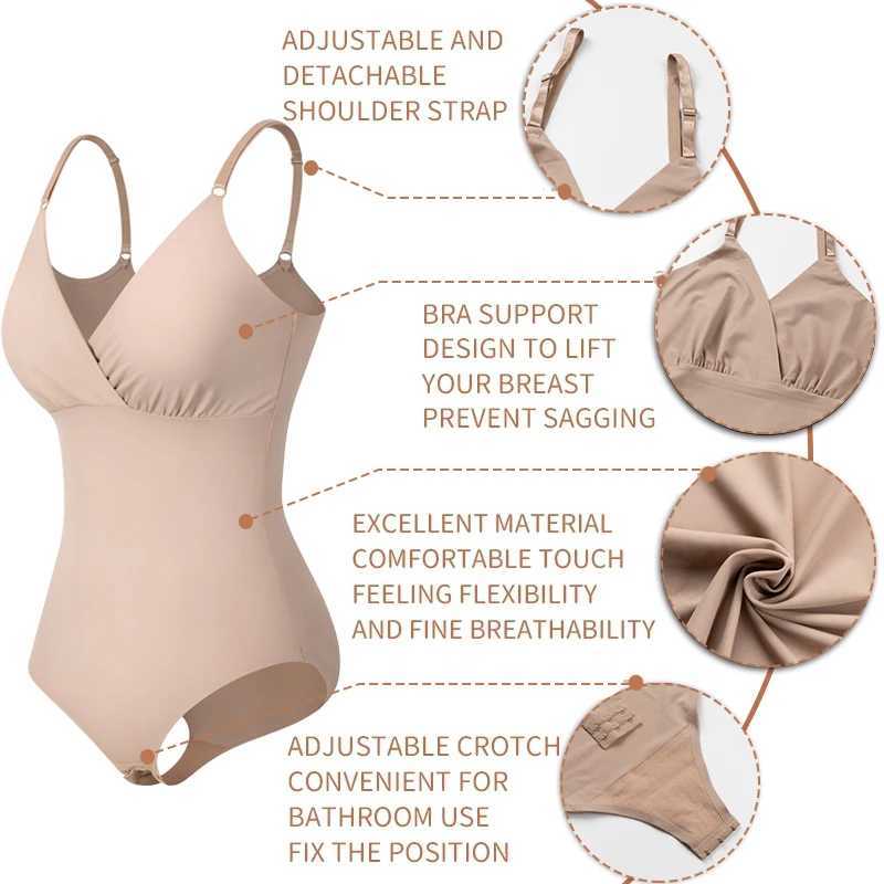 New Bodysuit Shapewear Women Smooth Body Shaper Tummy Control Corset Top Abdomen Belly Flat Postpartum Waist Trainer FashionXJ250304