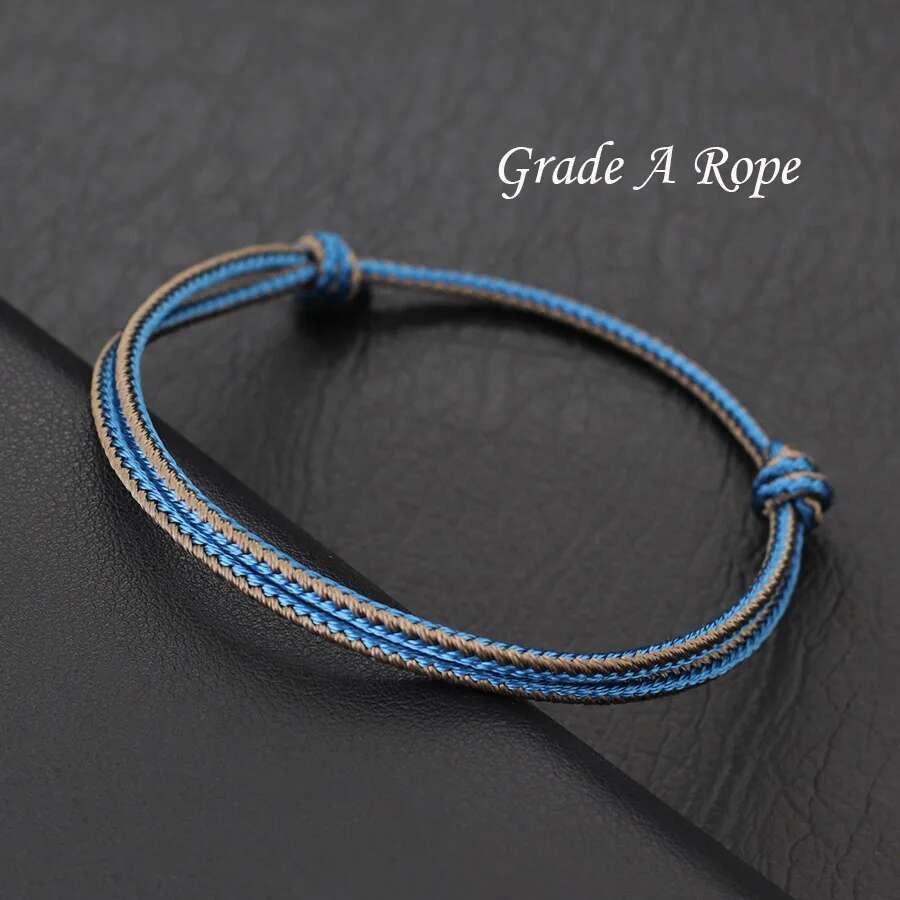 Grade A Weaven String Bracelet Men 3mm Thin Rope Outdoor Sports Casual Braslet Perfect Gift For Him Accesorios Hombre Joias