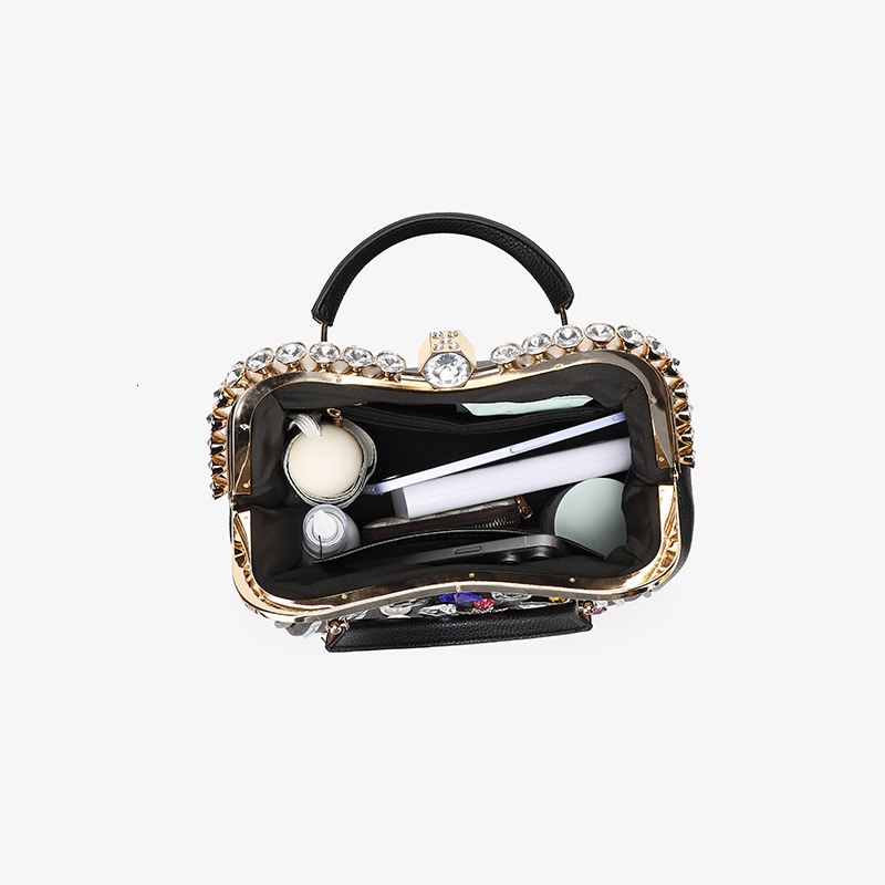 Designer Designer Handbag For Women 2025 New Trendy Inlaid Color Diamond Armpit Bag, Casual And Fashionable Versatile Chain Shoulder Crossbody Bag