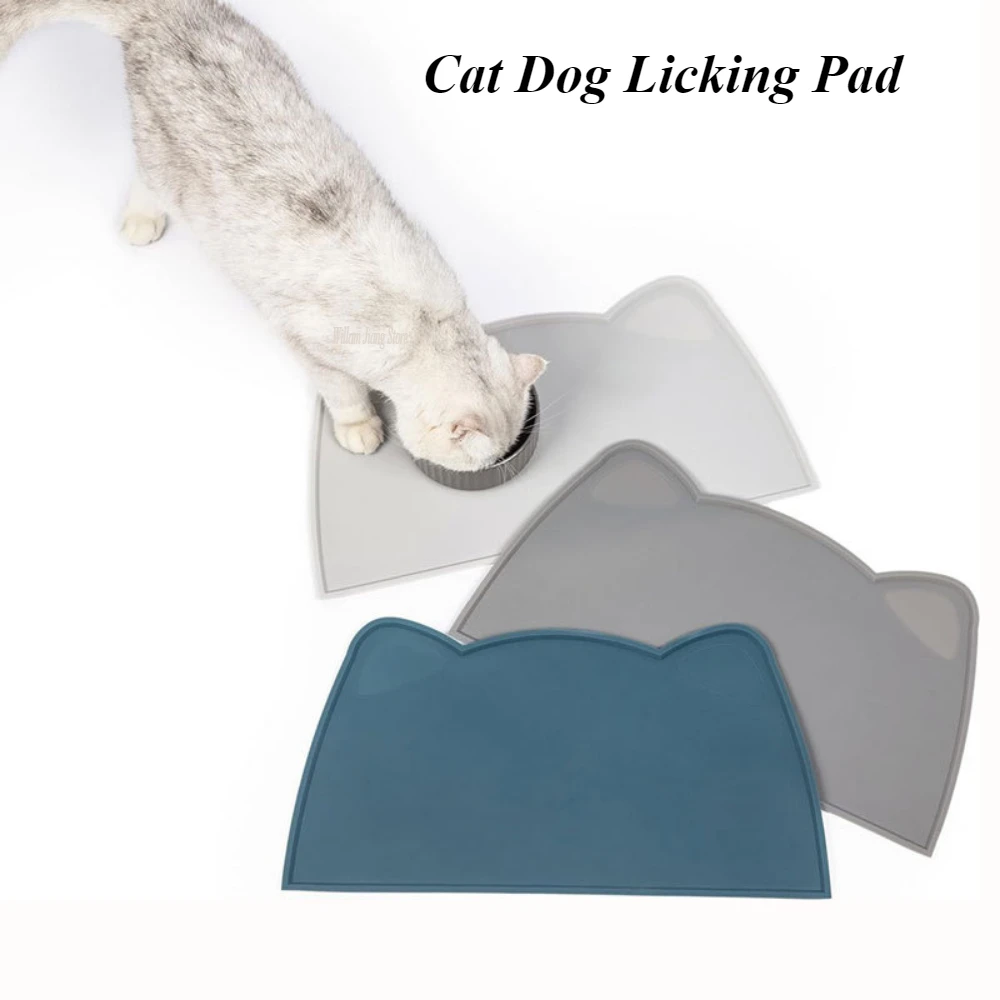 Silicone Pet Mat Pet Food Feeding Mat Waterproof Dog Cats Bowl Food Mat Puppy Feeder Tray Water Placemat For Dogs Accessories