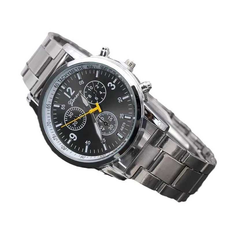 New Famous Brand Men Silver Quartz Women Stainl Steel es Clock Casual Unisex Clock Wrist Hot Sale HourXJ250304