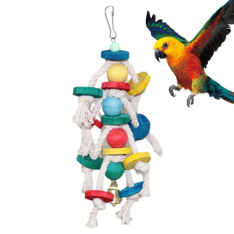 Bird Cage Toys Parrot Chewing Toys Bird Parrot Chewing Blocks For Small And Medium Parakeets