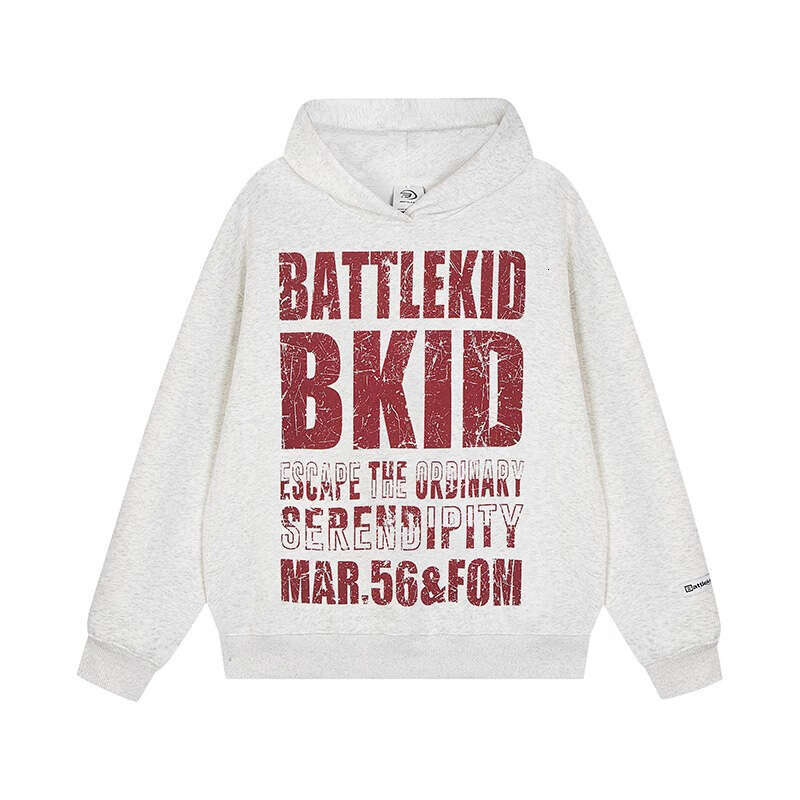 China-Chic Autumn/Winter New American Fashion Brand Couple Hoodie Coat mottled letters hooded sweater women