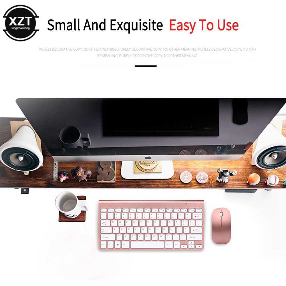 Wireless Keyboard Mouse Set Universal 2.4Ghz USB Receiver Mini Slim Keyboard Mouse Combo for Laptop Windows PC 78 keys Keyboard Z250304